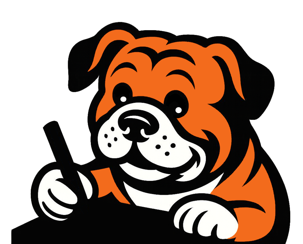 Cane che risolve un cruciverba