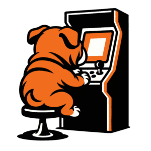 Cane che gioca ai videogiochi